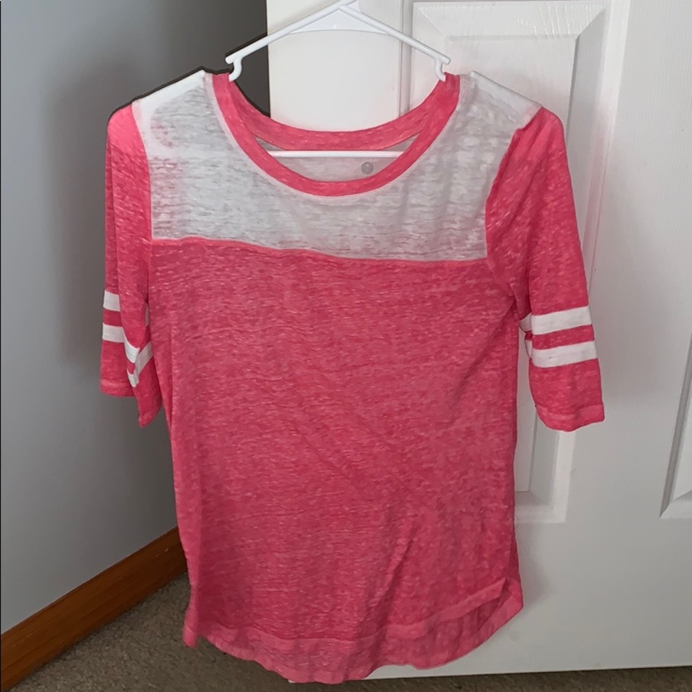 Varsity Pink Top